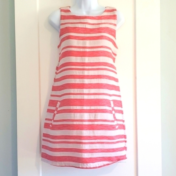 Cupcakes and Cashmere Athena Jacquard-Knit Striped Sleeveless shift dress size S - Picture 2 of 5